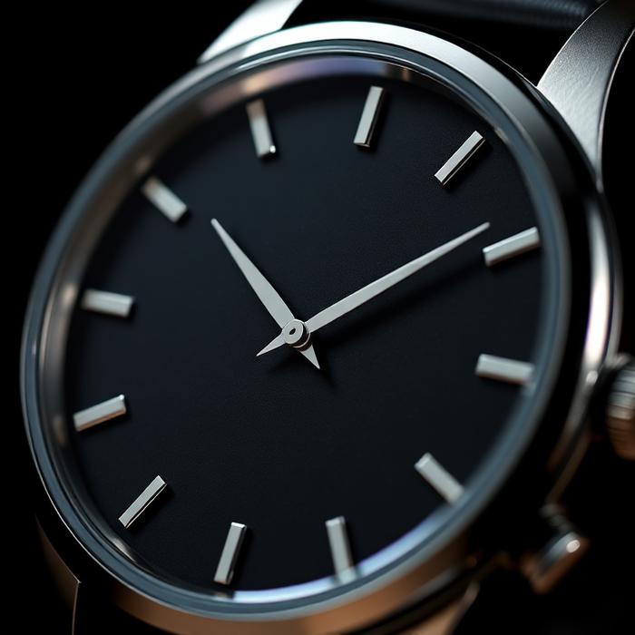 Close-up of a VELORA watch case and dial